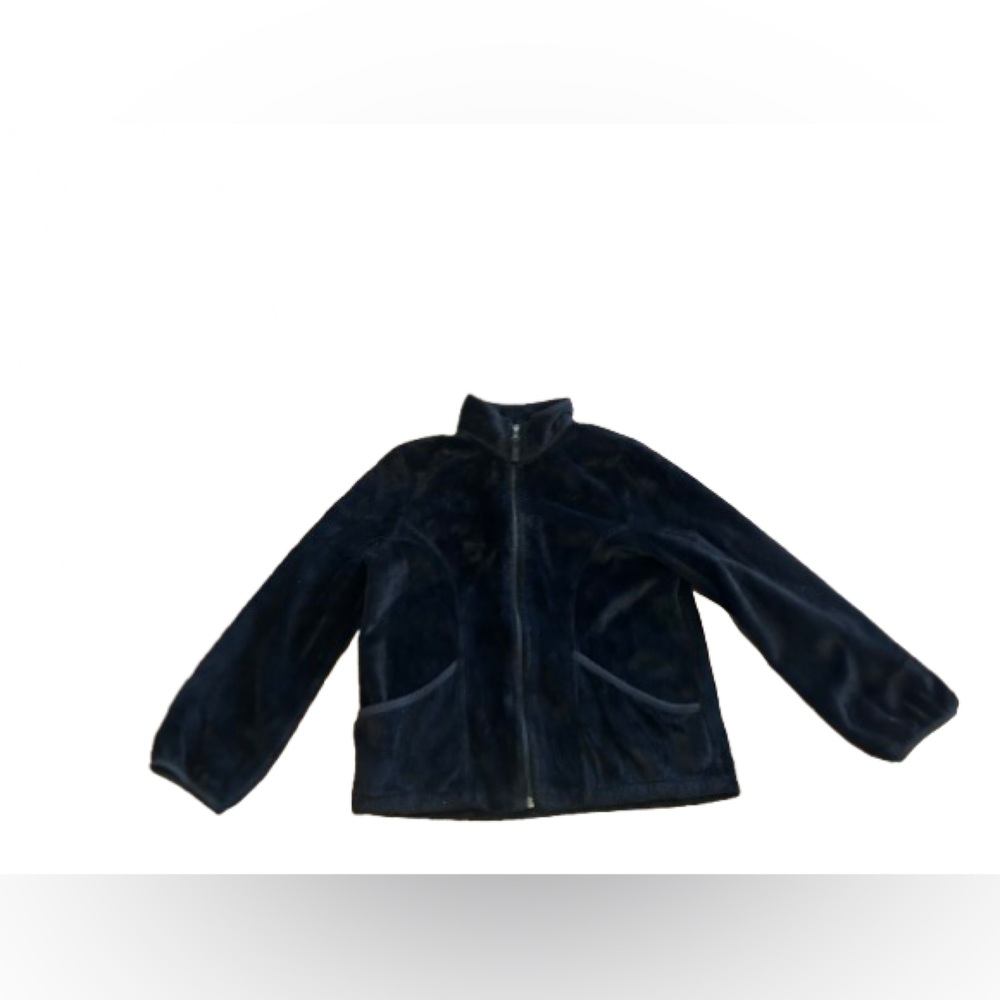 Children’s Place Girls Black Fleece Jacket Size Large 10/12
